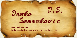Danko Samouković vizit kartica
